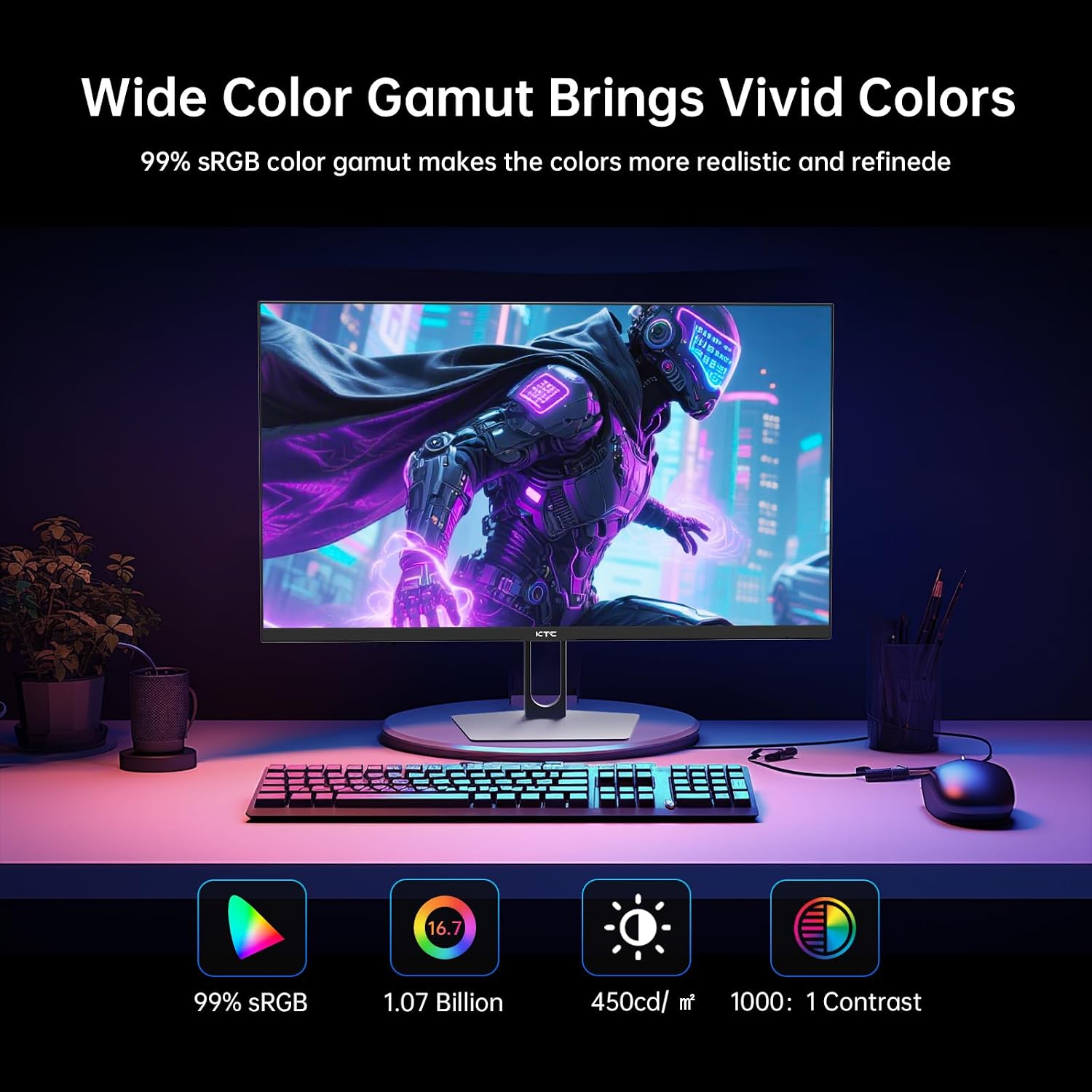 MONITOR KTC GAMING 27 PULGADAS QHD 220HZ H27T22C-3 - 5