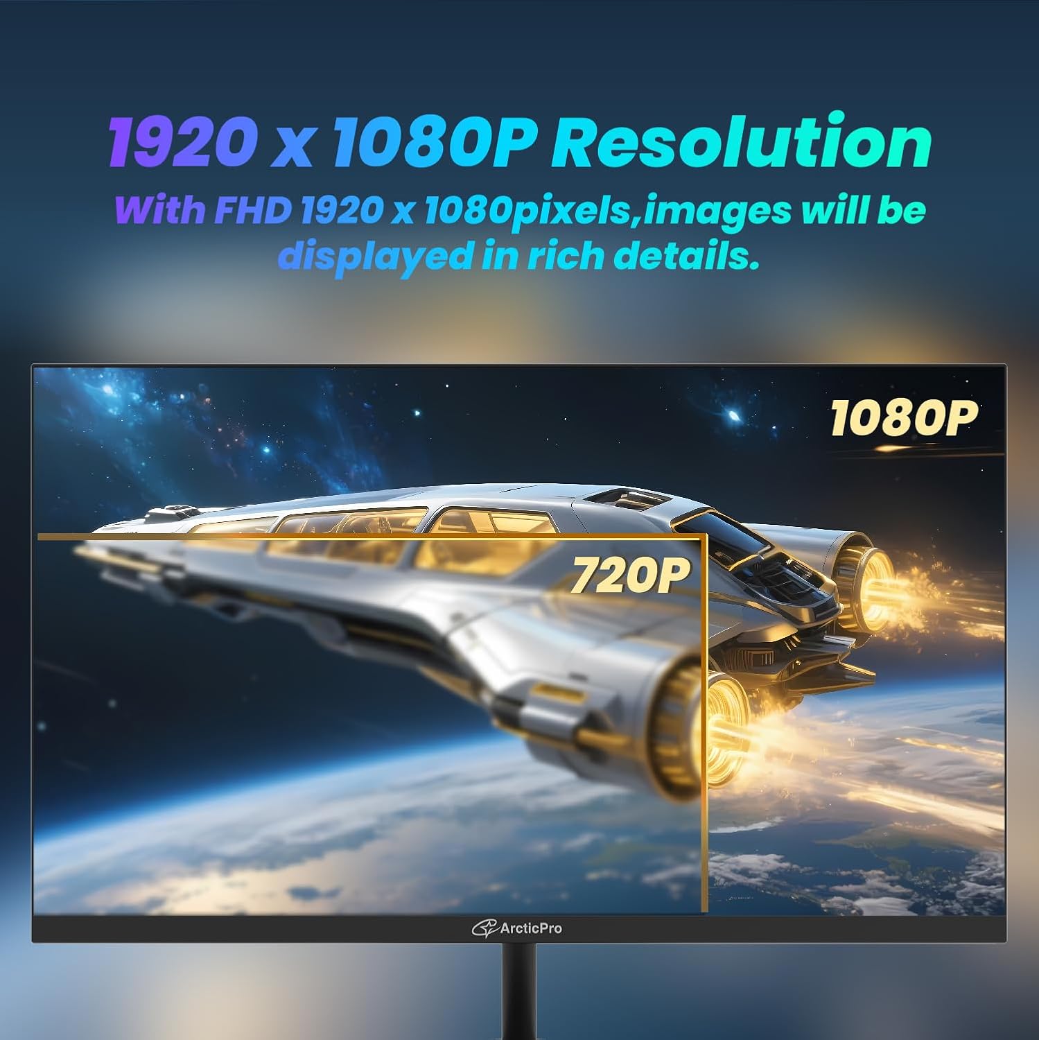 MONITOR PARA GAMING ARCTICPRO 22 PULGADAS 144HZ FHD 105% SRGB - 3