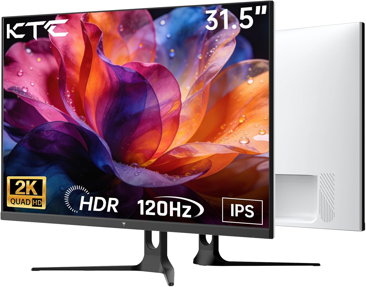 MONITOR DE COMPUTADORA KTC 32 PULGADAS 2K QHD 120HZ IPS BLANCO - 1