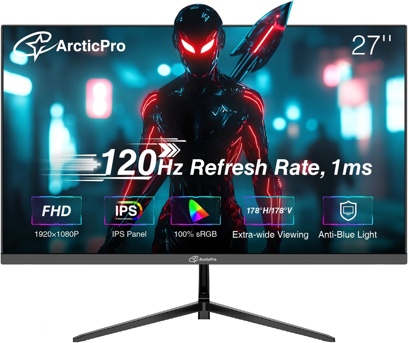 MONITOR ARCTICPRO 27 PULGADAS FHD 120HZ IPS 1MS 1080P - 1