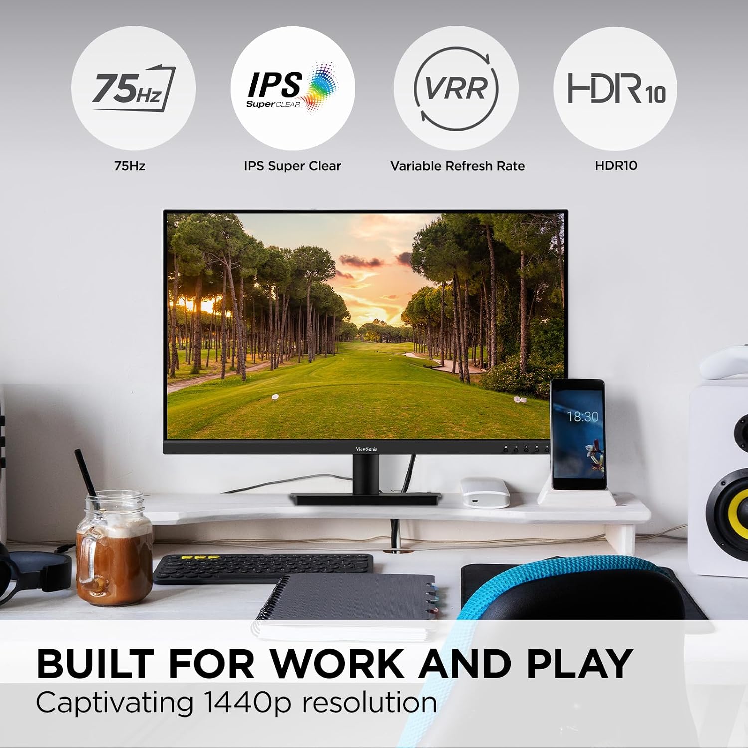 MONITOR VIEWSONIC VS3225-2K 32 PULGADAS QHD 1440P IPS 75HZ - 2