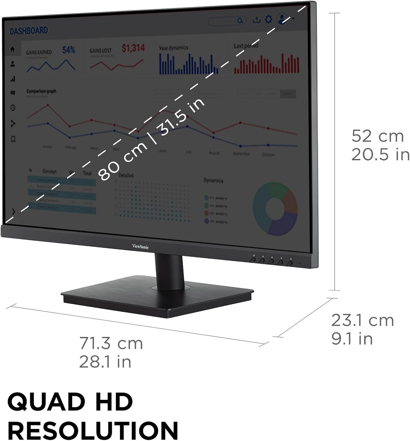 MONITOR VIEWSONIC VS3225-2K 32 PULGADAS QHD 1440P IPS 75HZ - 4