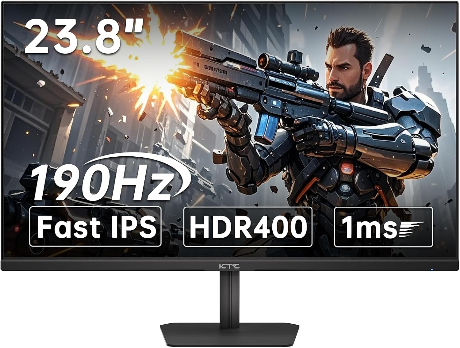 MONITOR KTC GAMING 24 PULGADAS 190HZ FHD 1080P HDR 400 FAST IPS H24F8 - 1