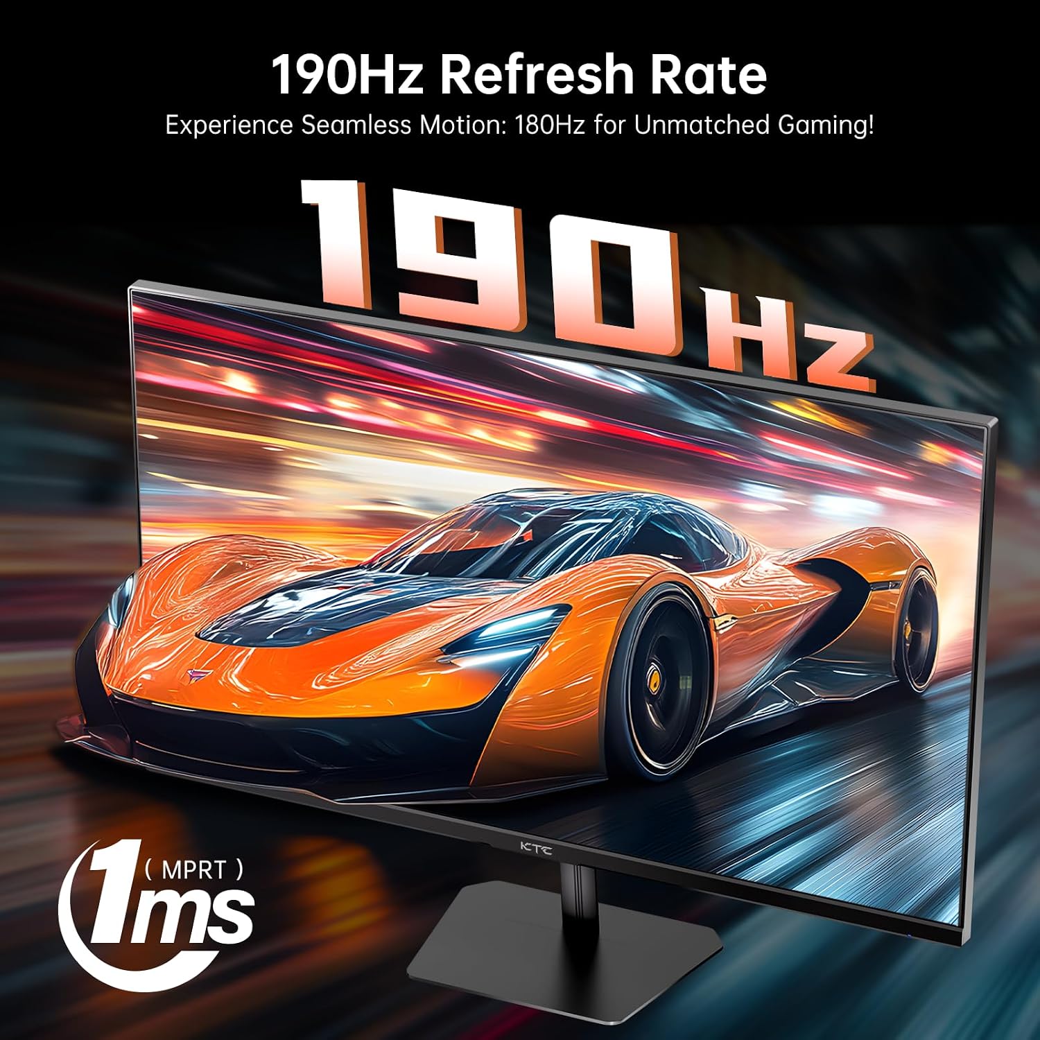 MONITOR KTC GAMING 24 PULGADAS 190HZ FHD 1080P HDR 400 FAST IPS H24F8 - 2