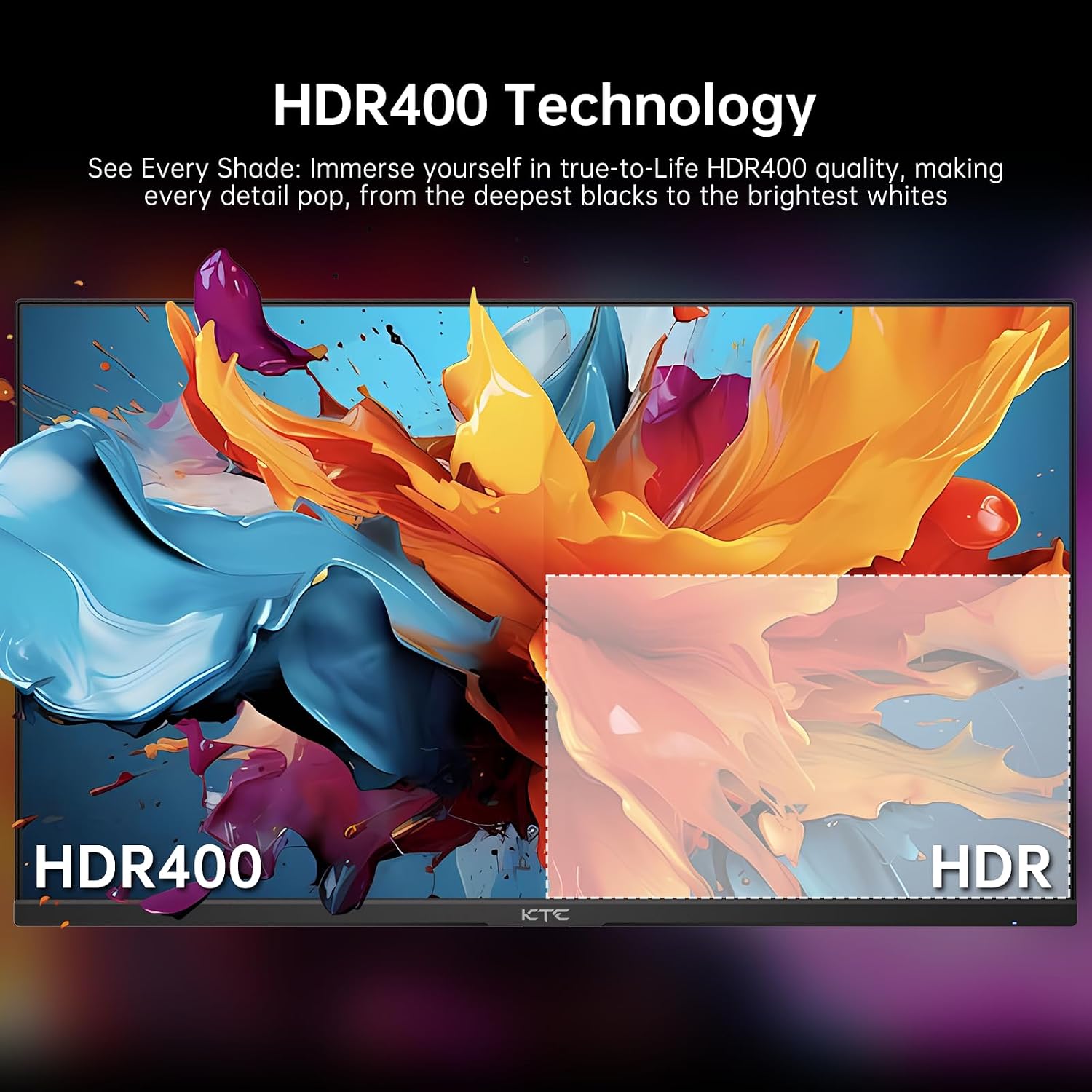 MONITOR KTC GAMING 24 PULGADAS 190HZ FHD 1080P HDR 400 FAST IPS H24F8 - 4