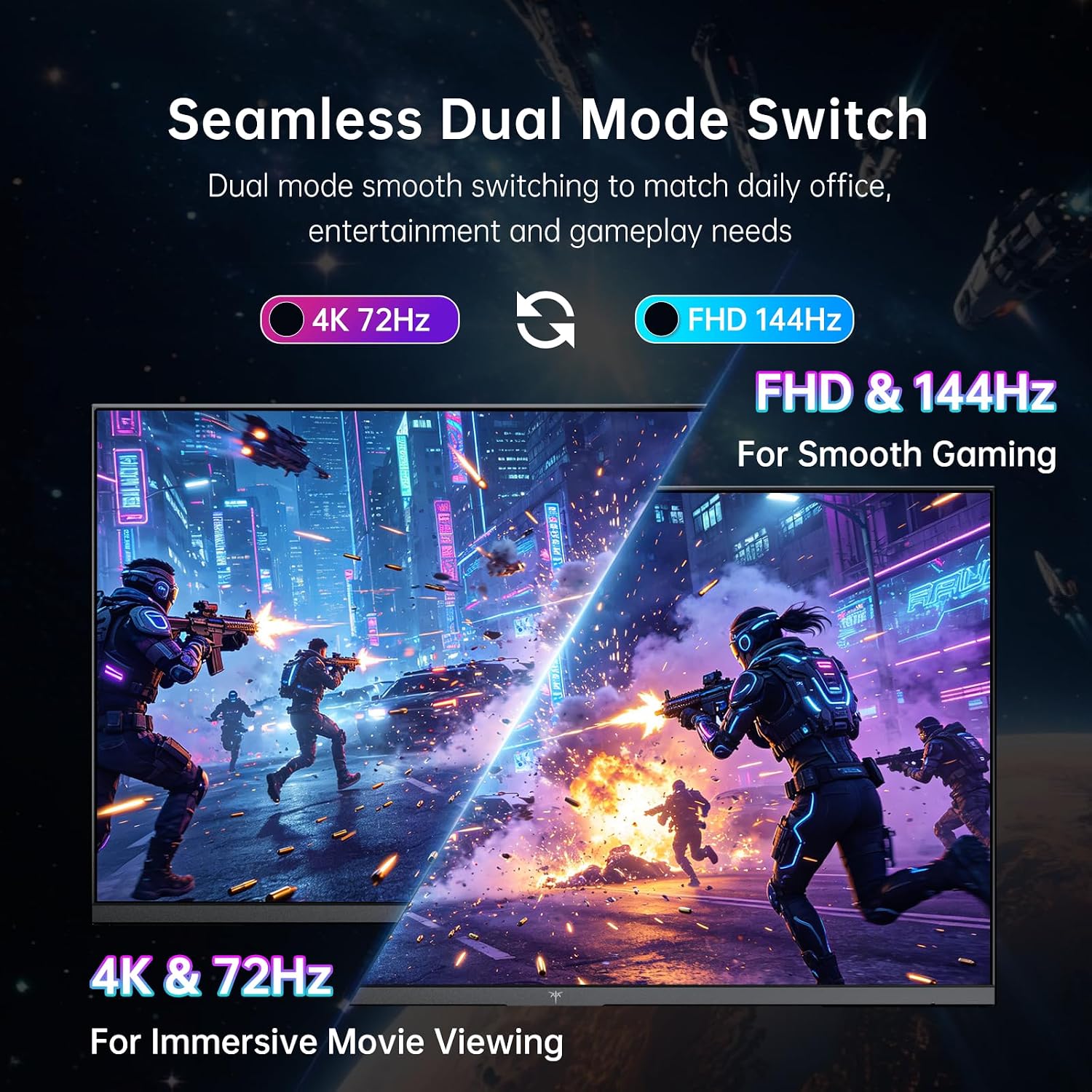 MONITOR KTC GAMING 27 PULGADAS 4K QD-MINI LED M27U6 BLANCO - 2