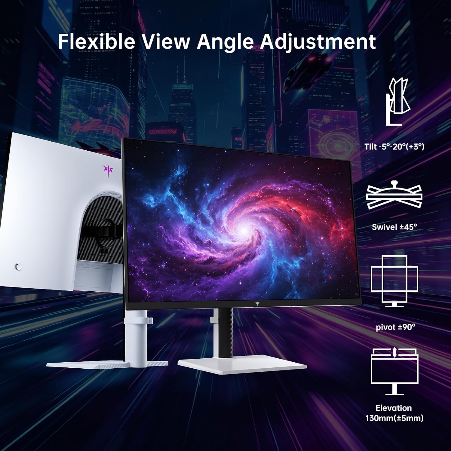 MONITOR KTC GAMING 27 PULGADAS 4K QD-MINI LED M27U6 BLANCO - 5