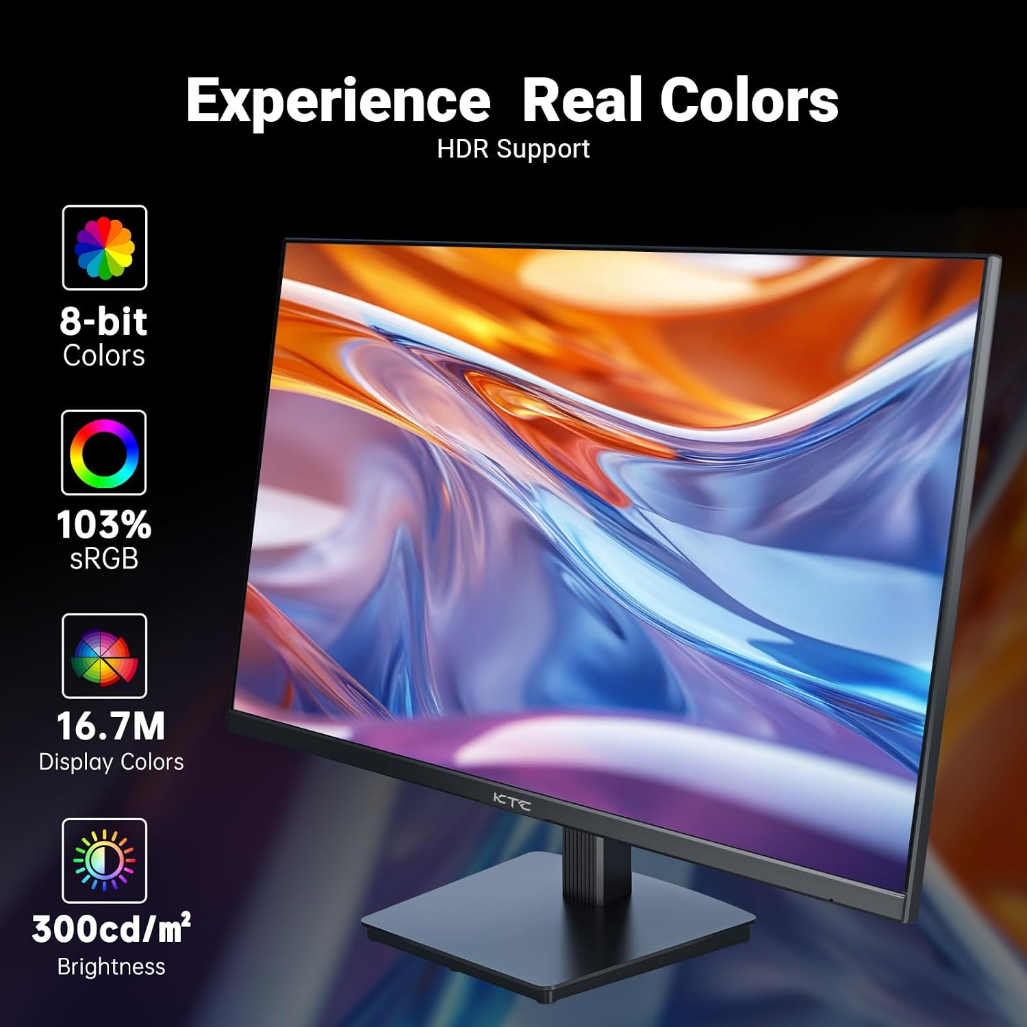 MONITOR DE COMPUTADORA KTC 24 PULGADAS FHD 1080P 100HZ VA FREESYNC - 3
