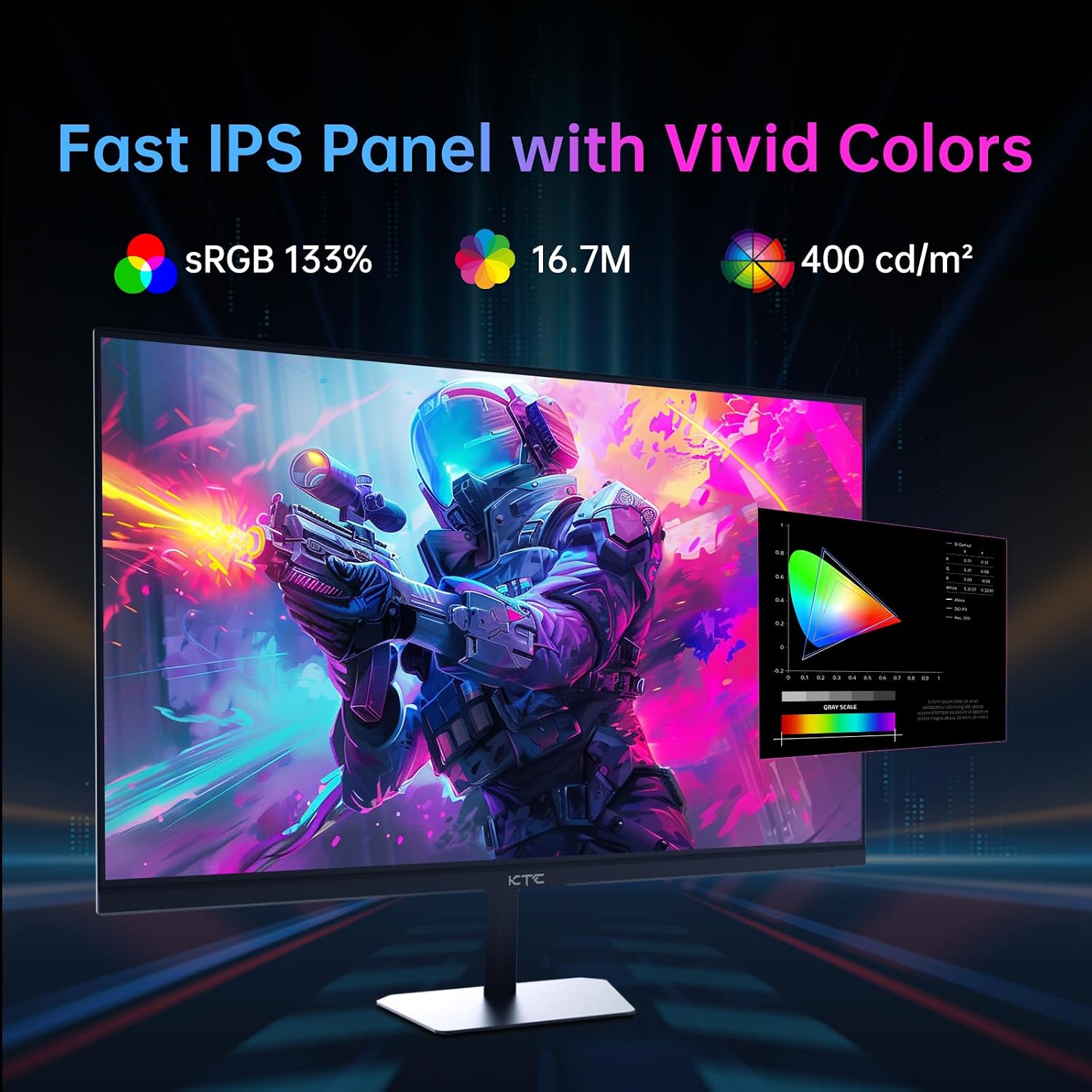 MONITOR KTC GAMING 24 PULGADAS FHD 190HZ FAST IPS FREESYNC H24F8 - 4