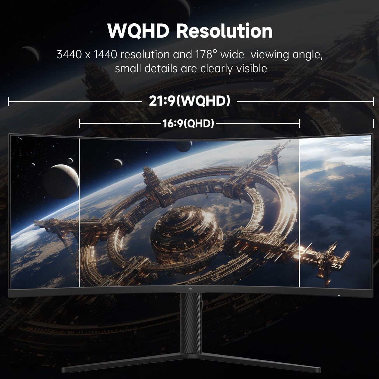 MONITOR CURVO ULTRAWIDE KTC H34S5 34 PULGADAS 3440X1440 180HZ - 2