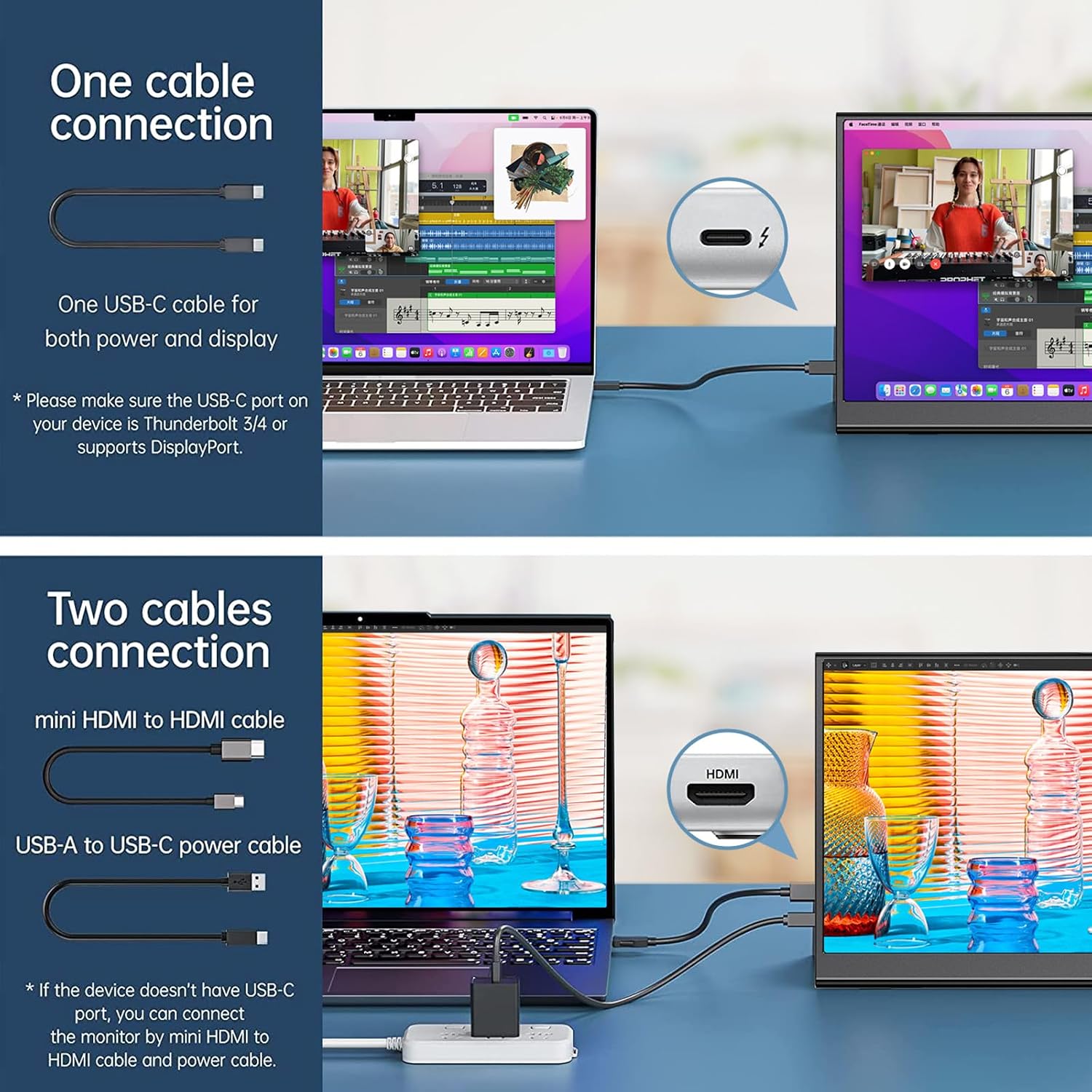 MONITOR PORTÁTIL ANYUSE 16' QHD USB-C HDMI HDR - 4
