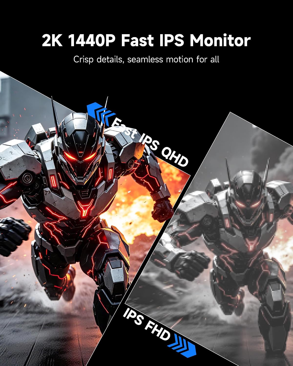 MONITOR KTC 27 INCH 2K 240HZ GAMING MONITOR OC 275HZ FAST IPS 27M1 PRO - 3