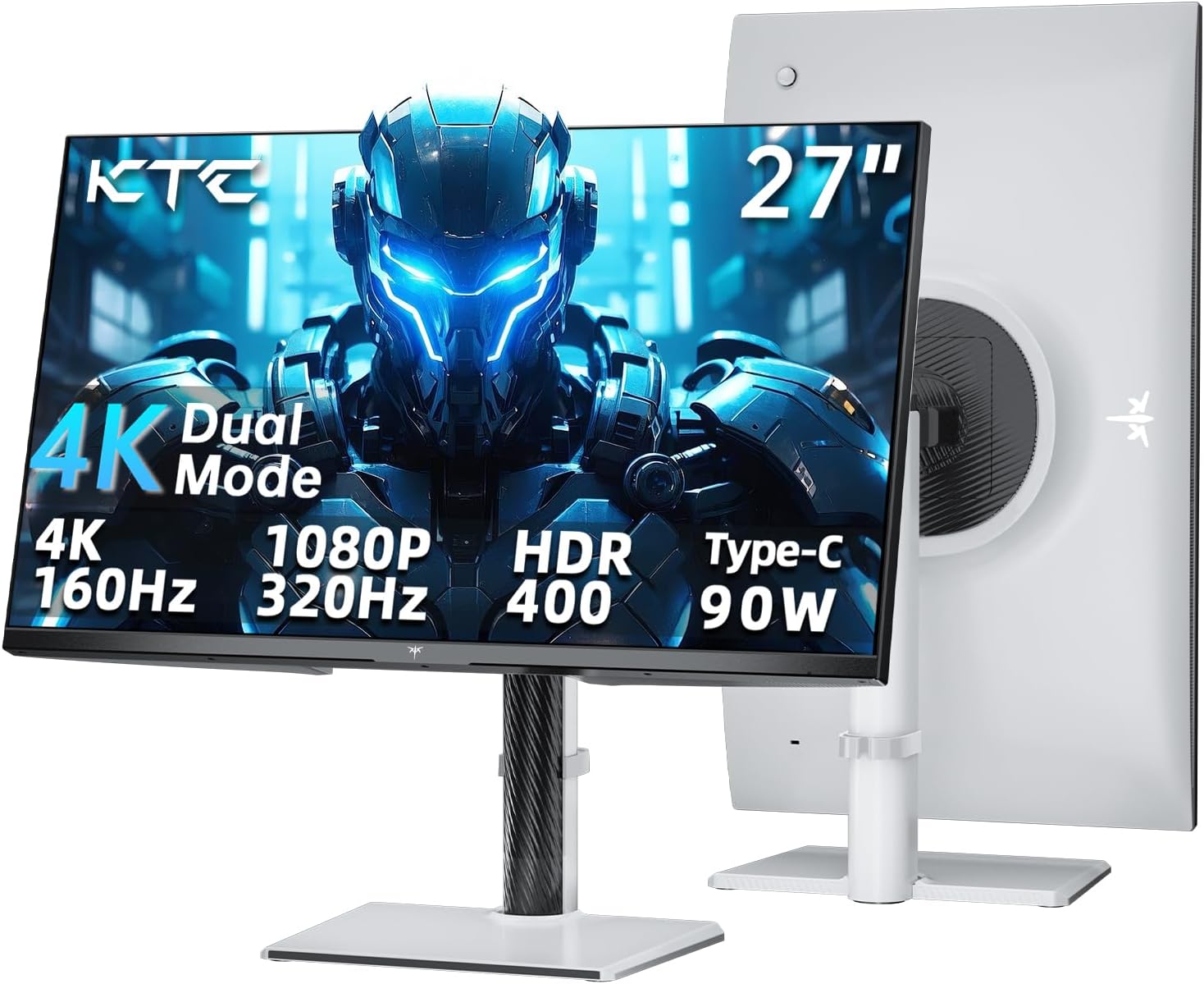 MONITOR GAMING KTC 27 PULGADAS 4K DUAL MODE UHD 160HZ Y FHD 320HZ H27P6 - 1