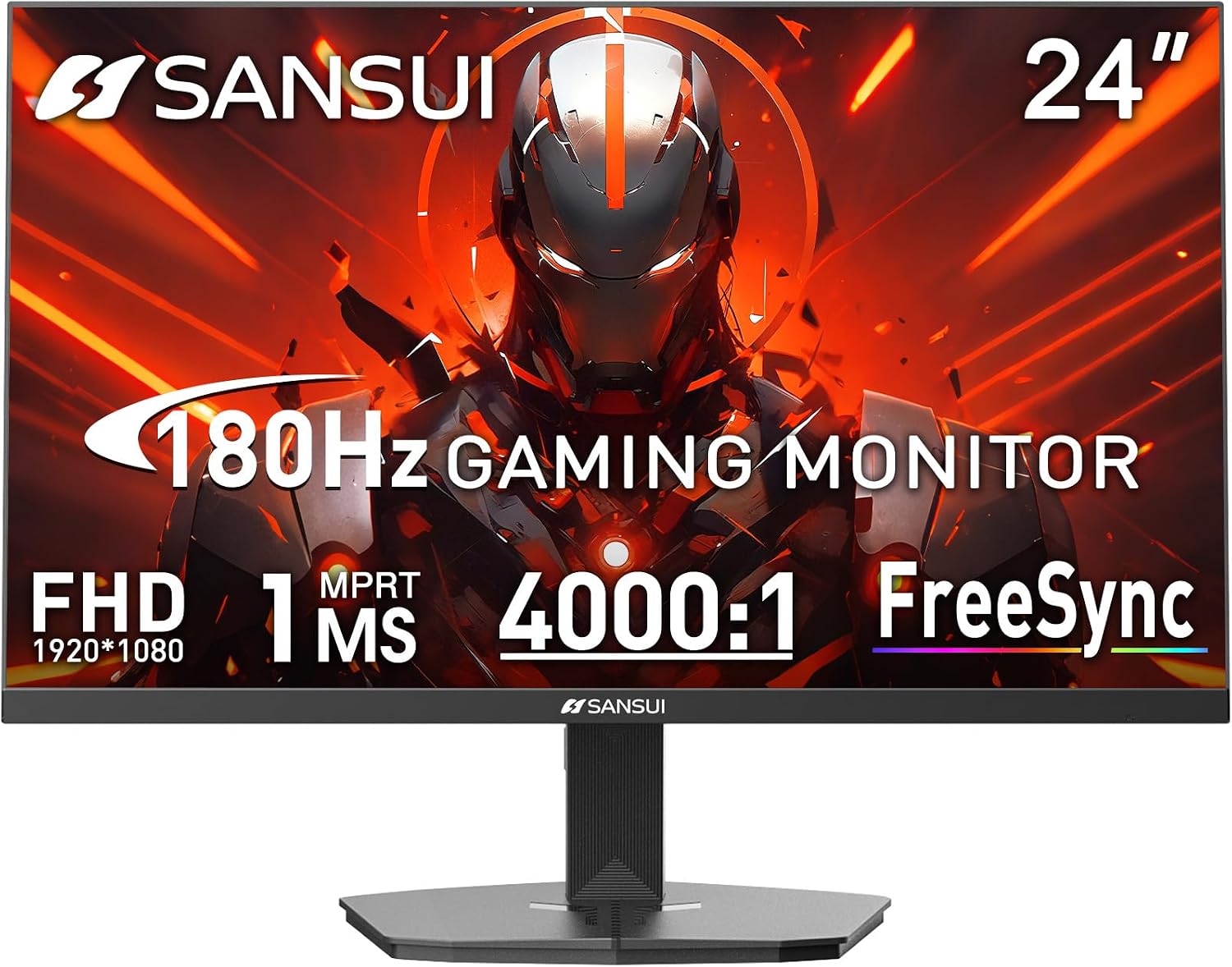 MONITOR PARA COMPUTADORA SANSUI 24 PULGADAS 180HZ FHD 1080P - 1