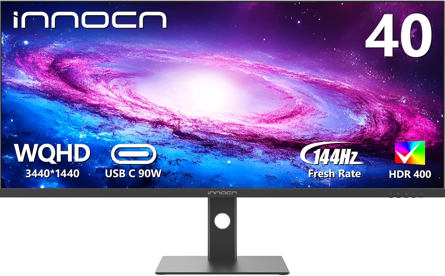 MONITOR ULTRAWIDE INNOCN 40C1R 40 PULGADAS WQHD 3440 X 1440P 144HZ FREESYNC PREMIUM HDR400 21:9 - 1