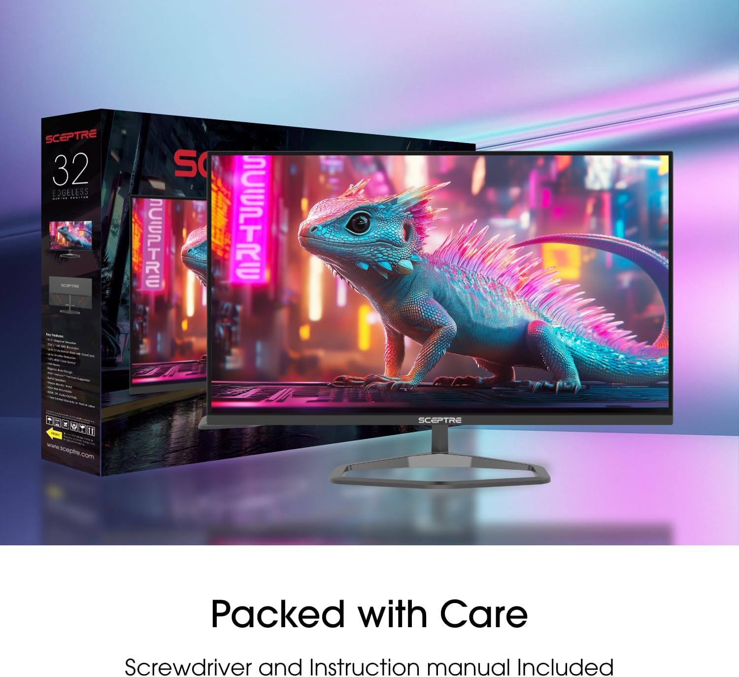 MONITOR SCEPTRE 32 PULGADAS QHD 2560X1440 210HZ 1MS USB-C HDMI DISPLAYPORT NEGRO - 3
