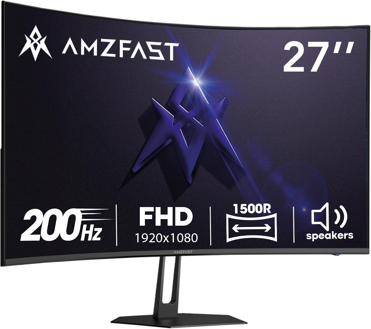 MONITOR CURVO PARA GAMING AMZFAST AMZG27C1 27 PULGADAS 200HZ FHD 1080P - 1