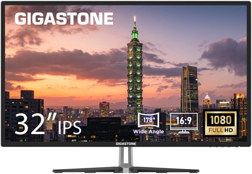 MONITOR GIGASTONE 32 PULGADAS IPS FULL HD 75HZ 1920X1080 HDMI VGA - 1