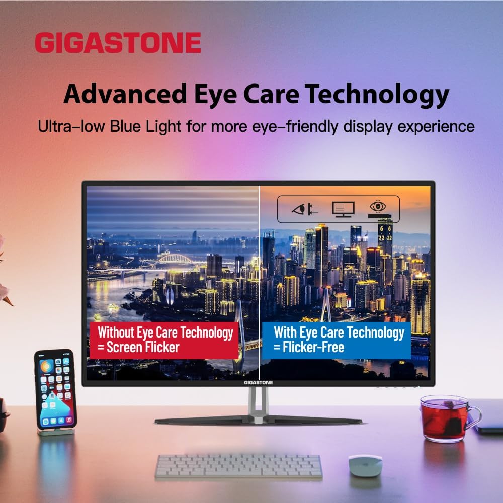 MONITOR GIGASTONE 32 PULGADAS IPS FULL HD 75HZ 1920X1080 HDMI VGA - 4