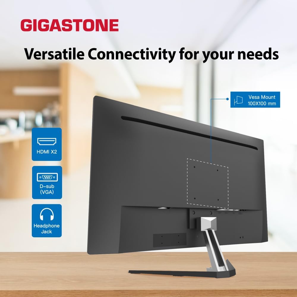 MONITOR GIGASTONE 32 PULGADAS IPS FULL HD 75HZ 1920X1080 HDMI VGA - 5