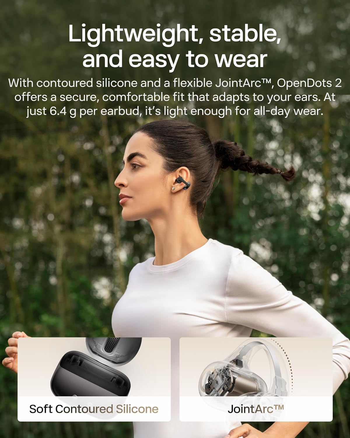 AUDÍFONOS SHOKZ OPENDOTS 2 OPEN-EAR CLIP-ON NEGRO DOLBY AUDIO 3 MICRÓFONOS - 5