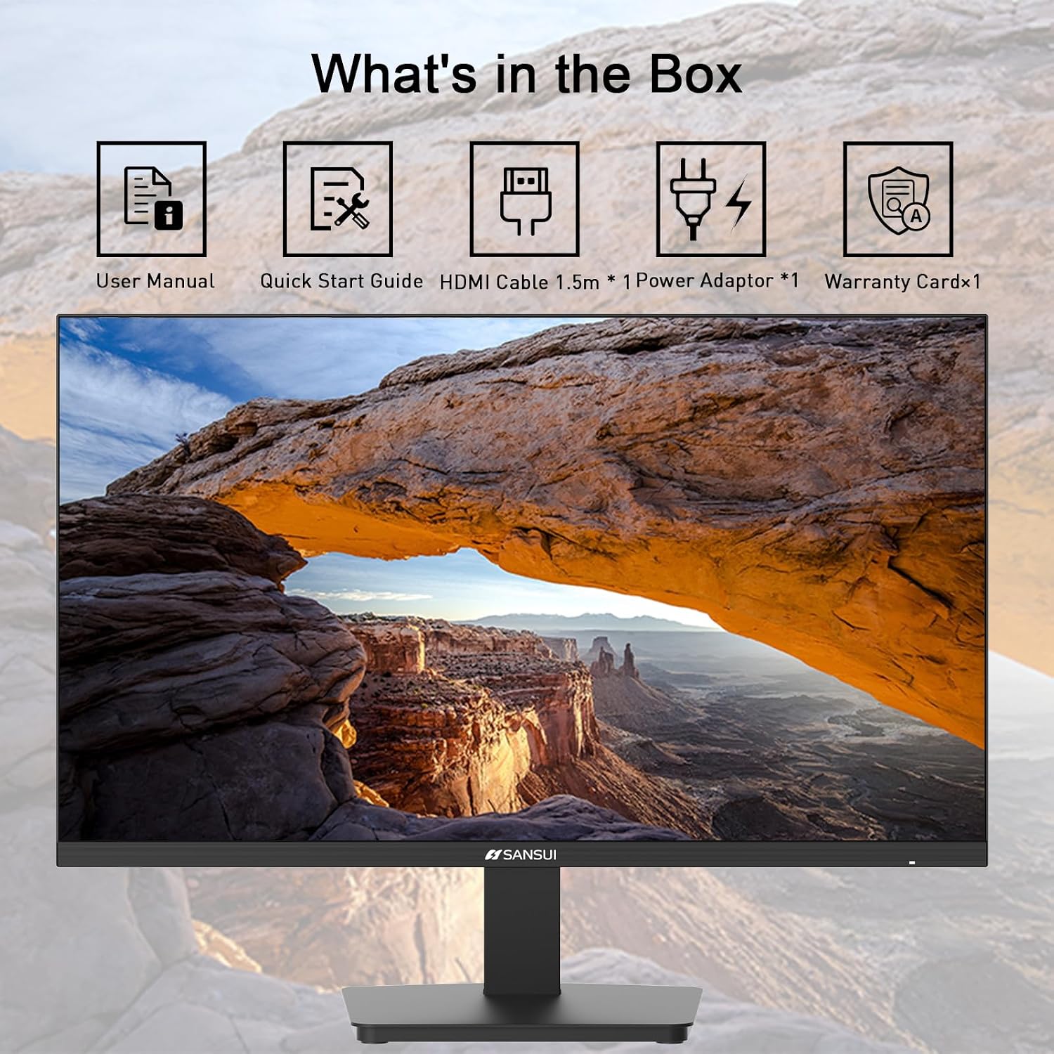 MONITOR SANSUI 24 PULGADAS 100HZ FHD PARA PC - 4