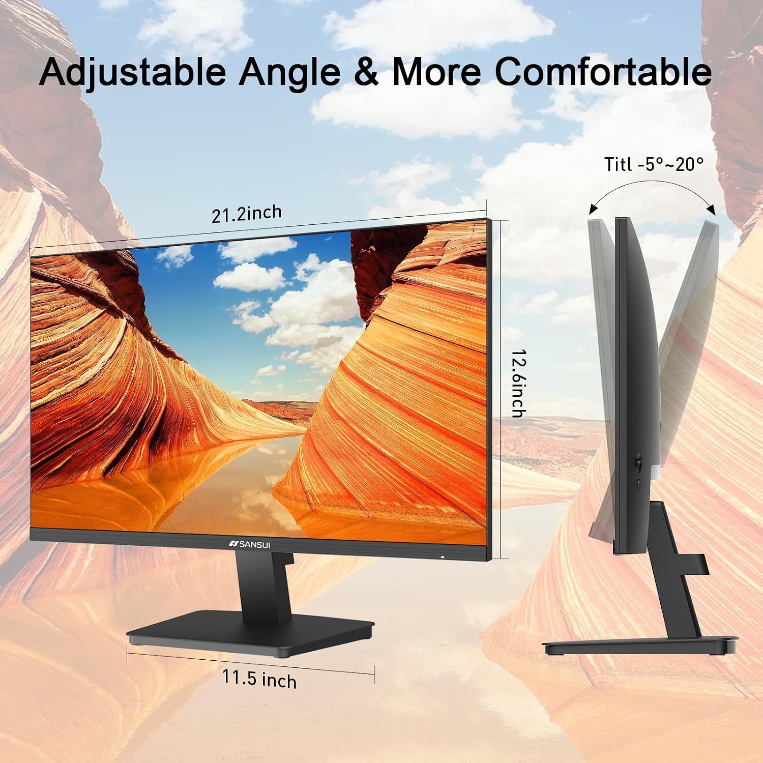 MONITOR SANSUI 24 PULGADAS 100HZ FHD PARA PC - 5