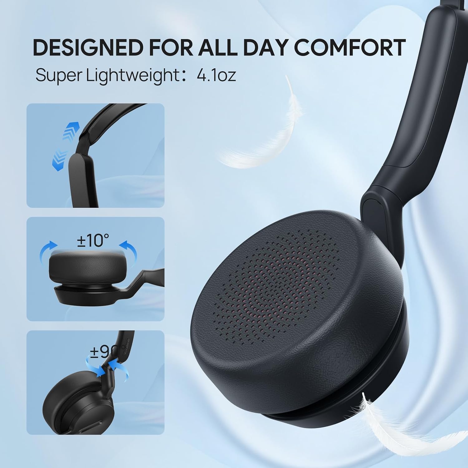 HEADSET CON CABLE YEALINK UH42 USB-C/A CON MICRÓFONO CON CANCELACIÓN DE RUIDO Y CONTROLES EN LÍNEA - 3
