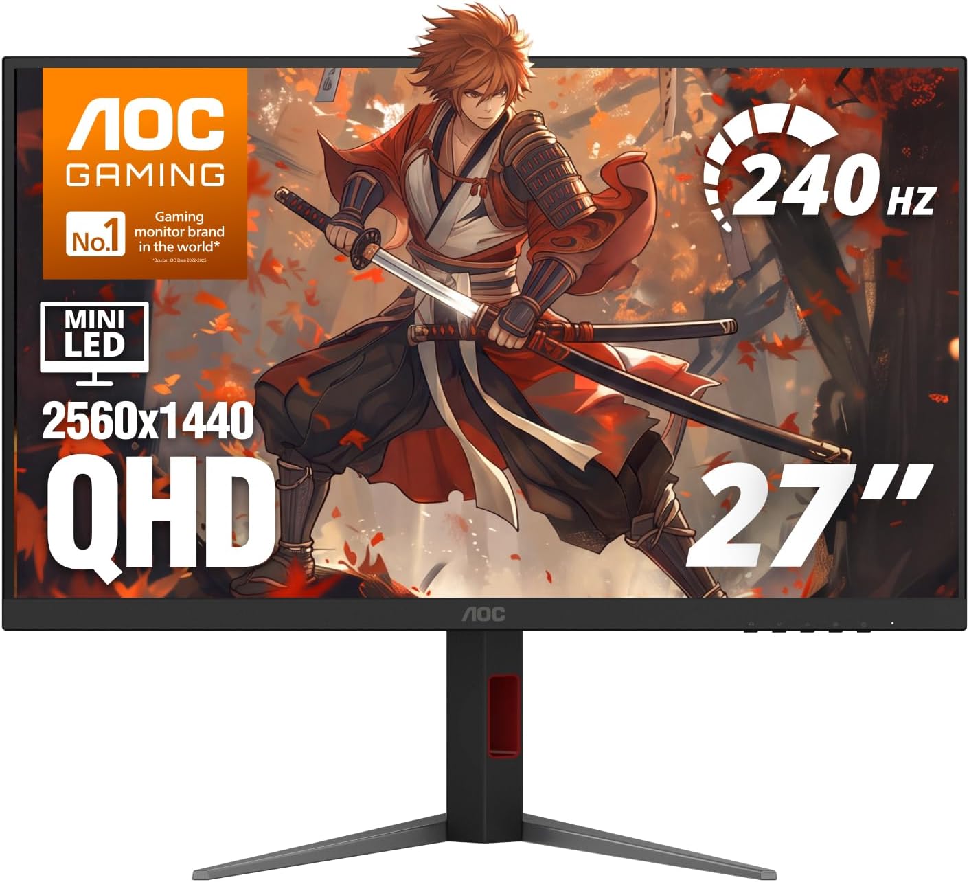 MONITOR GAMING AOC Q27G4ZMN 27 PULGADAS QHD 240HZ MINI-LED HDR1000 - 1