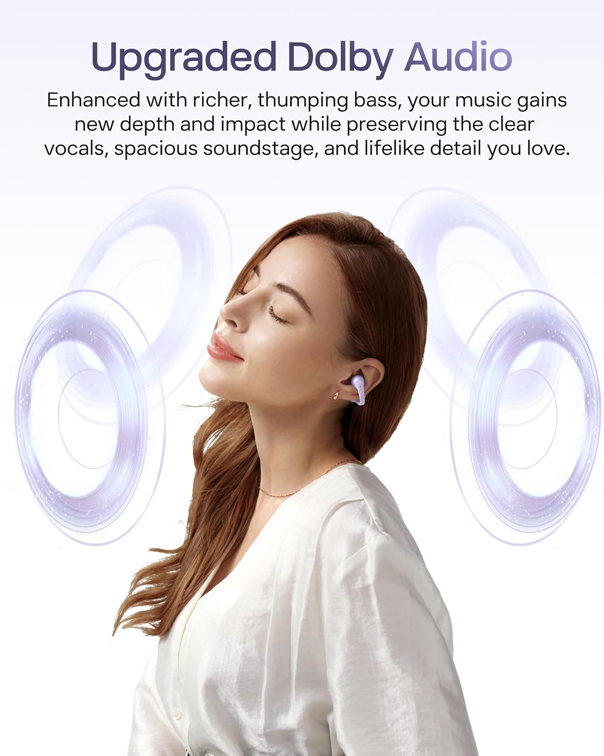 AUDÍFONOS SHOKZ OPENDOTS 2 CLIP-ON ABIERTOS BLUETOOTH 6.1 VIOLETAS - 4