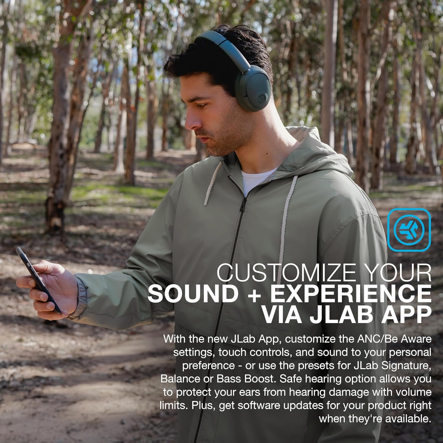 AUDÍFONOS OVER-EAR INALÁMBRICOS JLAB JBUDS LUX ANC VERDE SALVIA - 5