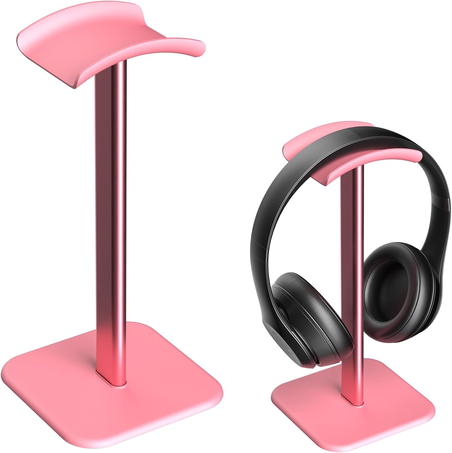 SOPORTE PARA AUDÍFONOS AHONNPELY MODELO ESCRITORIO COLOR ROSA - 1