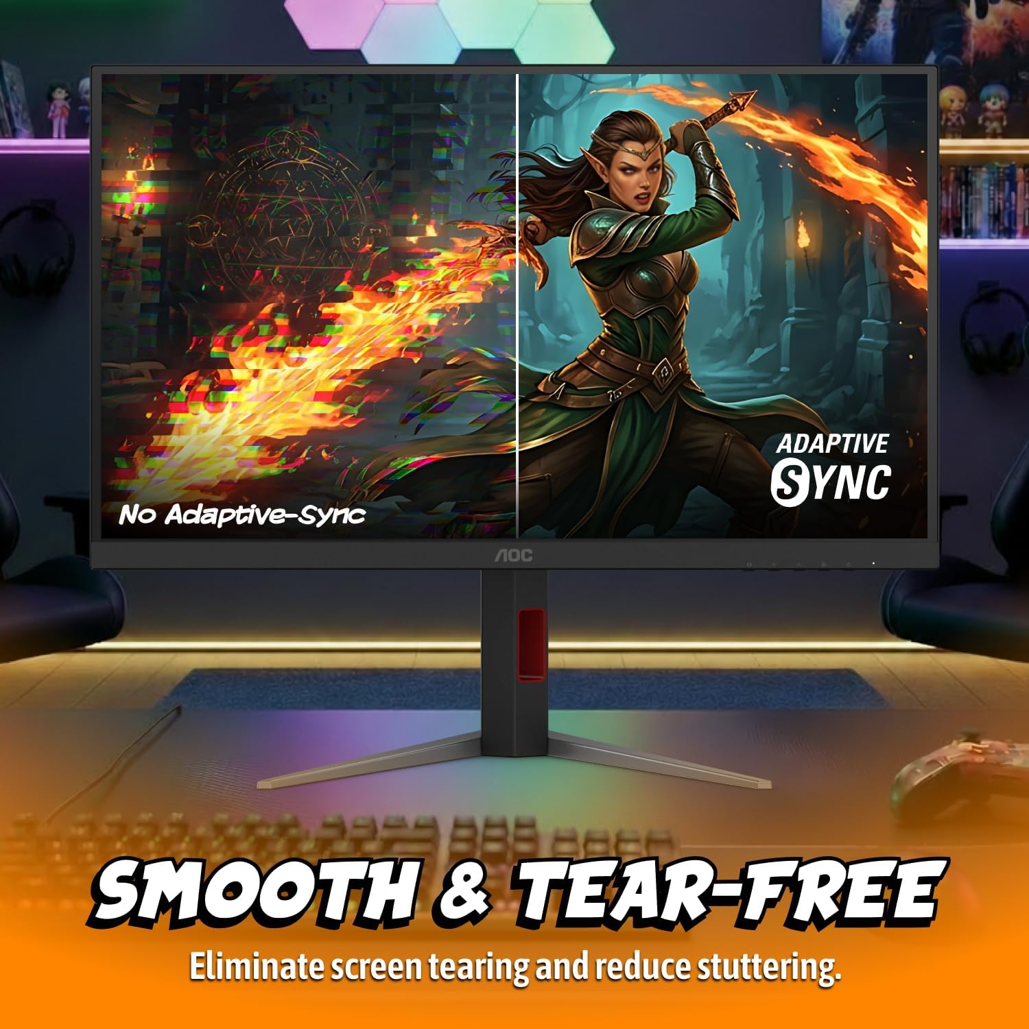 MONITOR GAMING AOC Q27G4SMN 27 PULGADAS QHD 300HZ MINI-LED HDR1000 - 5