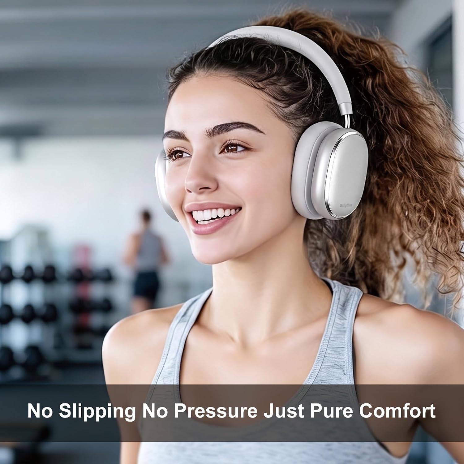 AUDÍFONOS SRHYTHM NICECOMFORT 95 HÍBRIDOS CON CANCELACIÓN DE RUIDO INALÁMBRICOS SPACE SILVER - 3