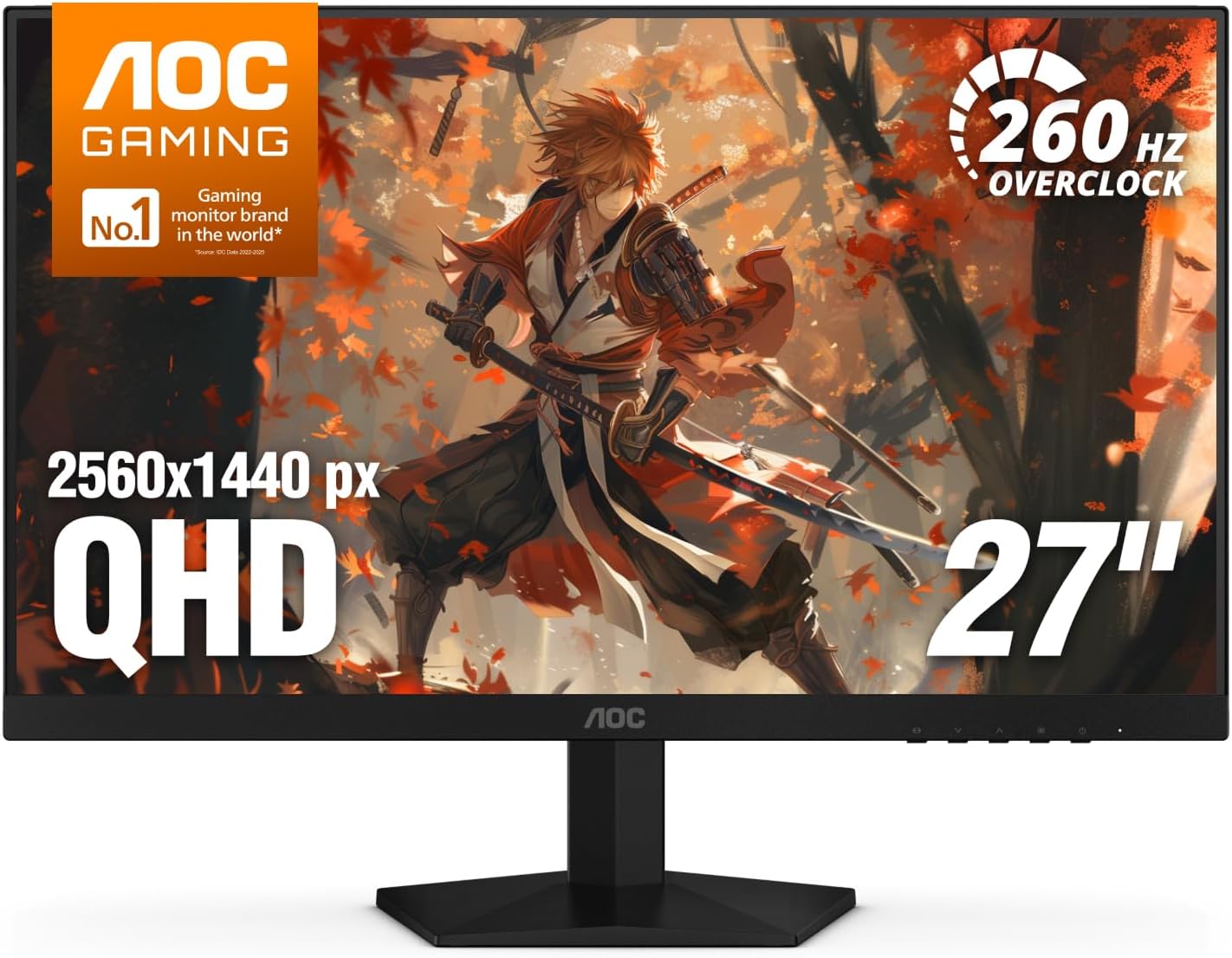 MONITOR GAMING AOC Q27G3XMN 27 PULGADAS QHD 180HZ MINI-LED HDR1000 - 2