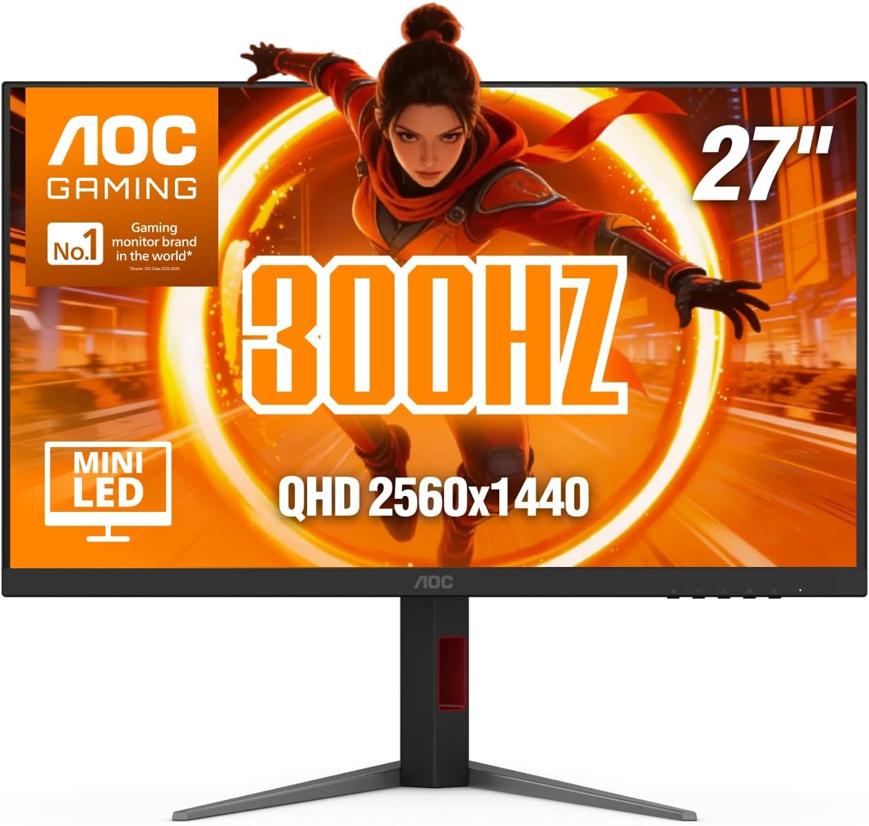 MONITOR GAMING AOC Q27G3XMN 27 PULGADAS QHD 180HZ MINI-LED HDR1000 - 3