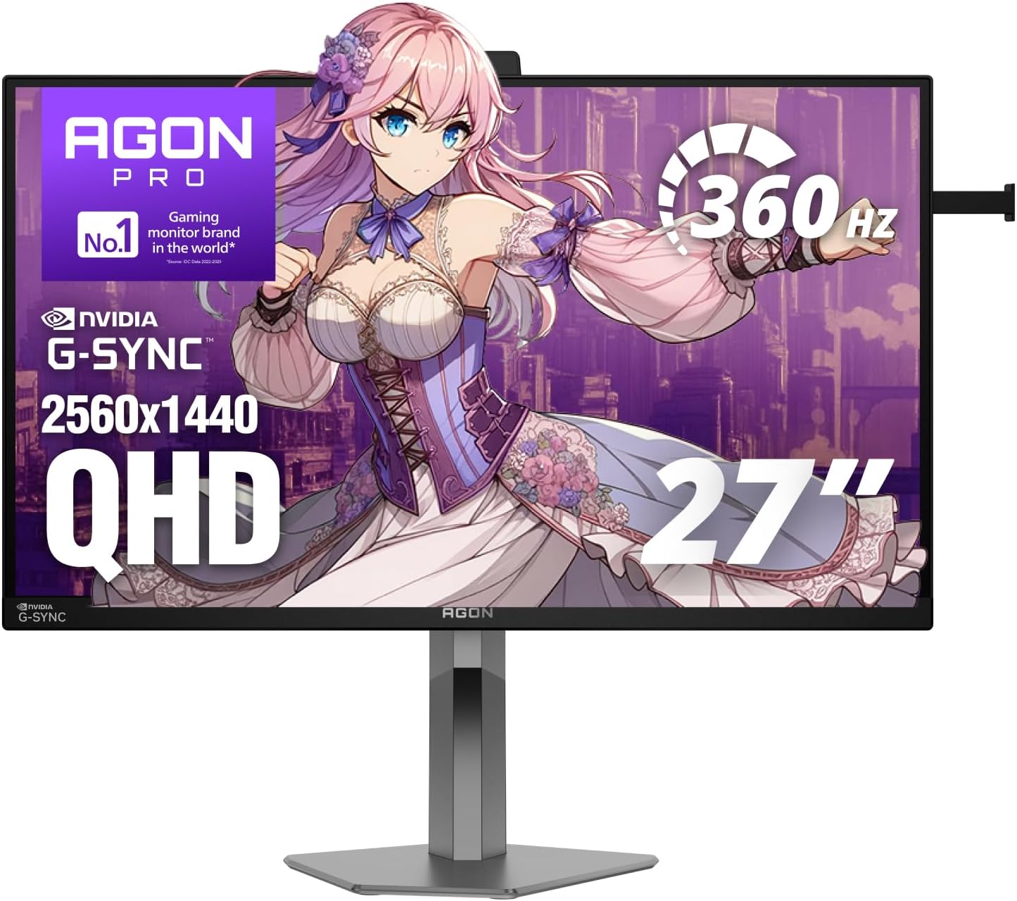 MONITOR GAMING AOC Q27G3XMN 27 PULGADAS QHD 180HZ MINI-LED HDR1000 - 4