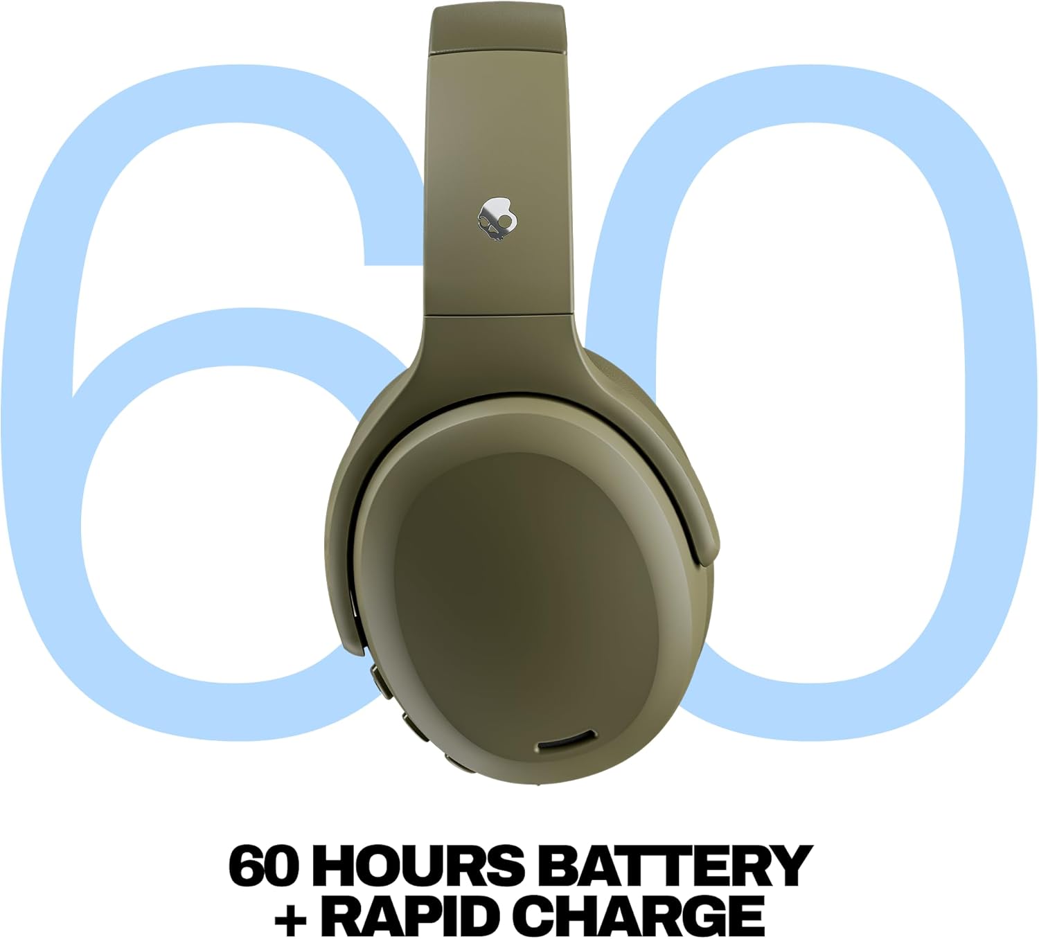 AUDÍFONOS INALÁMBRICOS SKULLCANDY CRUSHER ANC 2 CON CANCELACIÓN DE RUIDO DRAB - 3