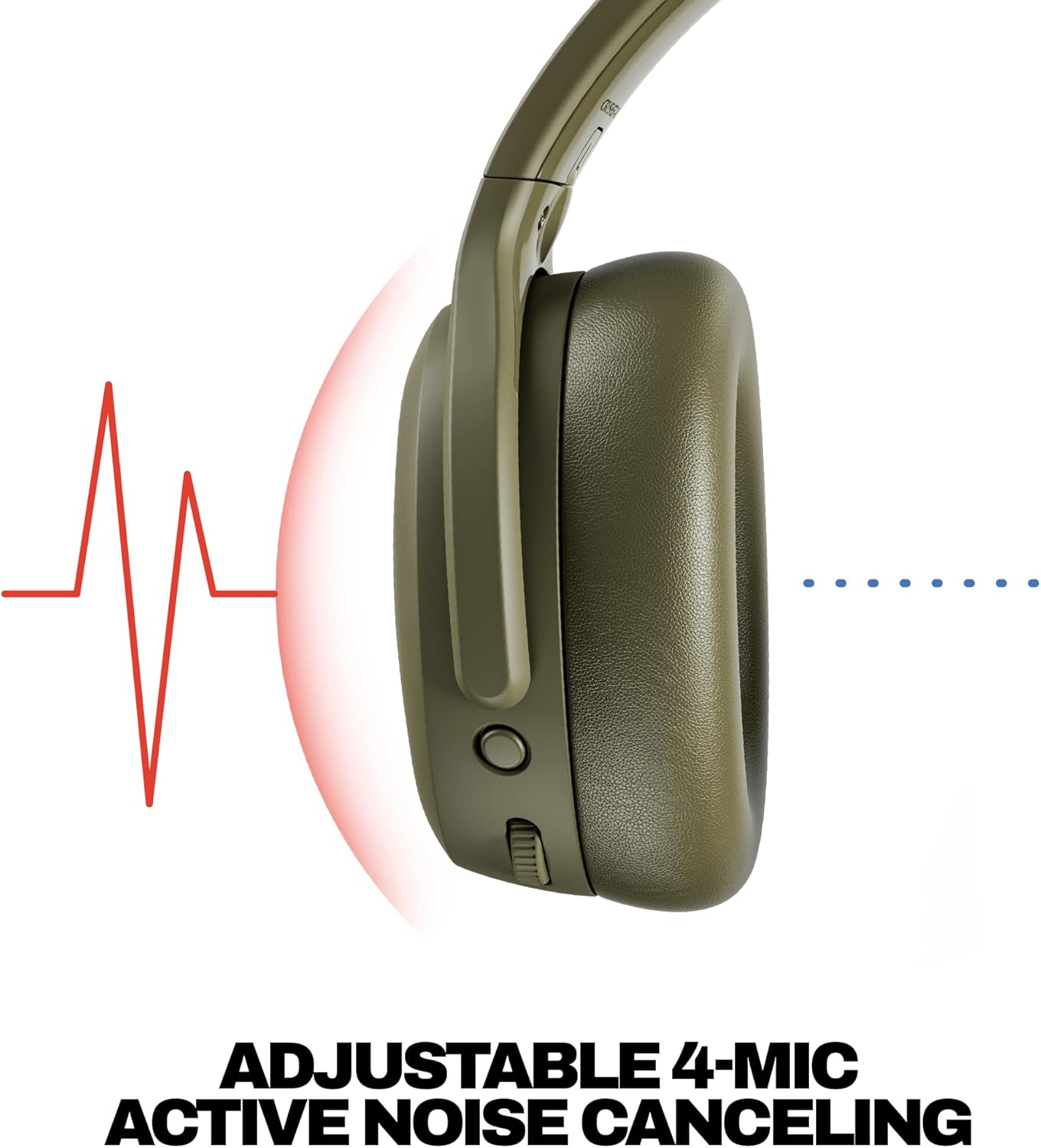 AUDÍFONOS INALÁMBRICOS SKULLCANDY CRUSHER ANC 2 CON CANCELACIÓN DE RUIDO DRAB - 4