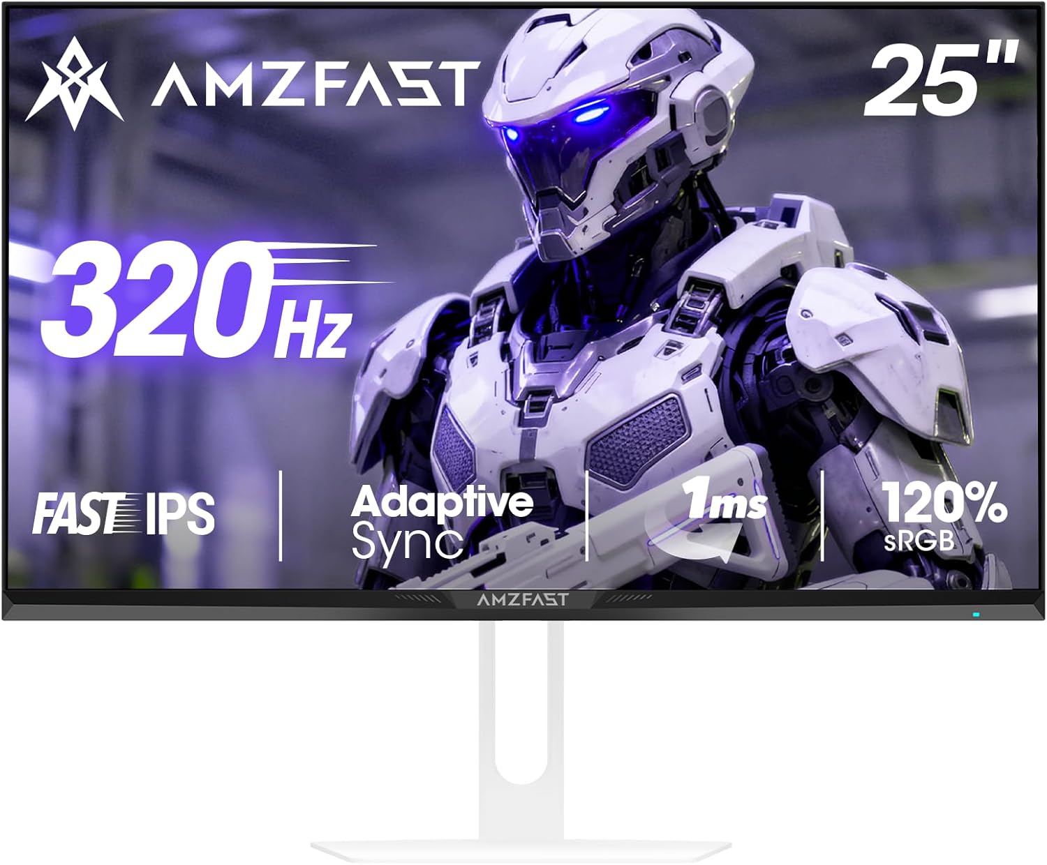 MONITOR PARA GAMING AMZFAST AMZG25F6F 25 PULGADAS BLANCO 320HZ FHD 1080P 1MS FAST IPS - 1