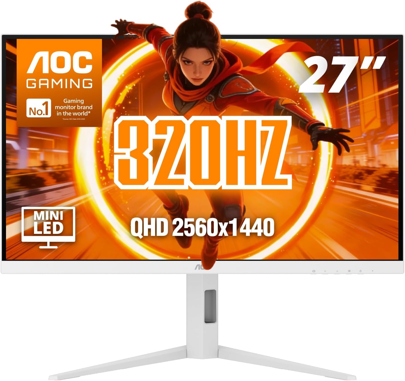 MONITOR GAMING AOC Q27G4SLM/WS 27 PULGADAS QHD 320HZ MINI-LED BLANCO - 1