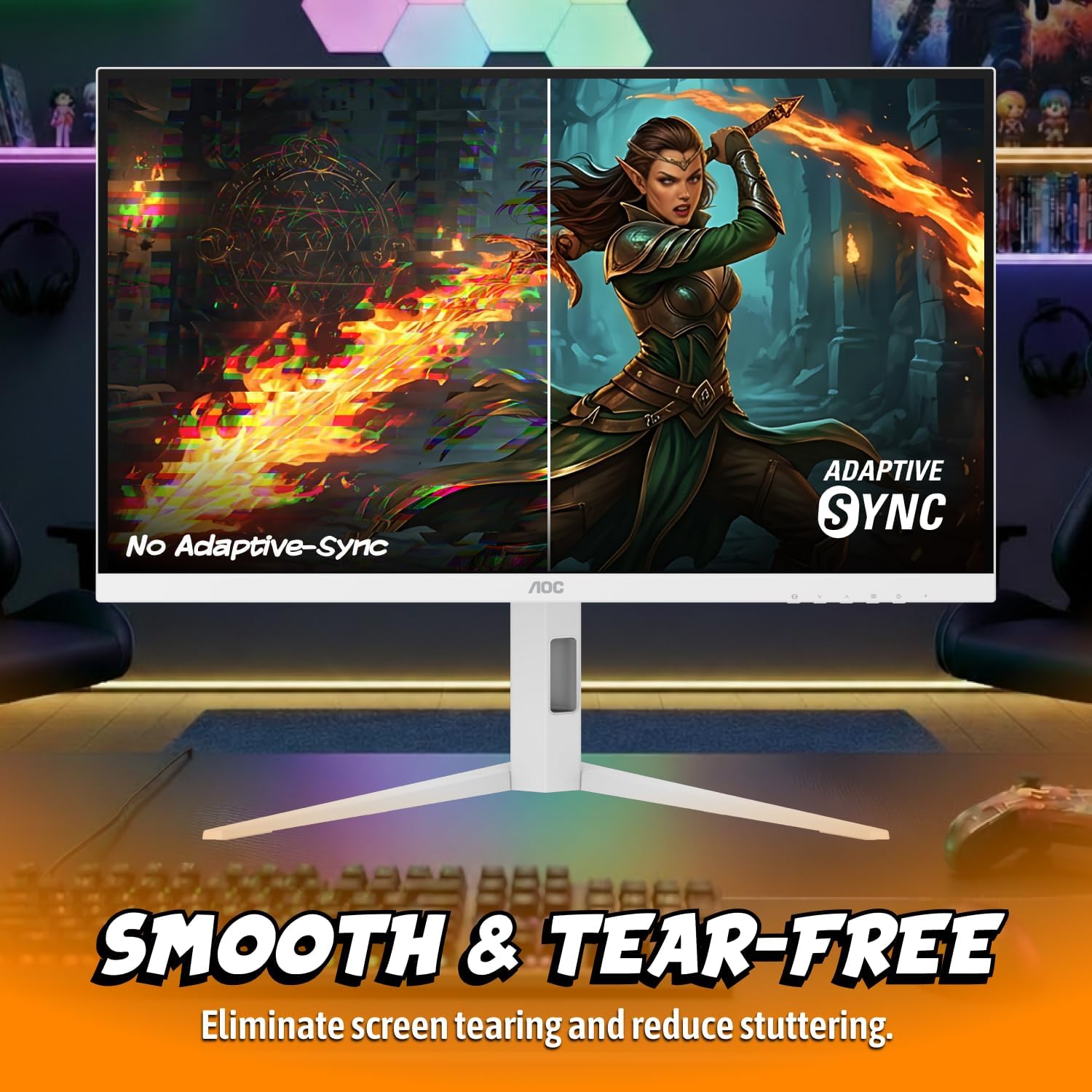 MONITOR GAMING AOC Q27G4SLM/WS 27 PULGADAS QHD 320HZ MINI-LED BLANCO - 5