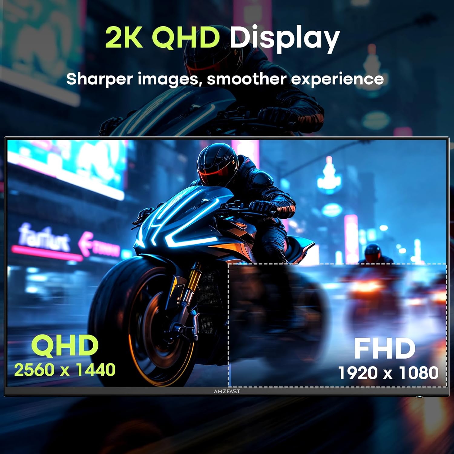 MONITOR DE GAMING AMZFAST 27 PULGADAS WQHD 200HZ FAST IPS AMZG27F5Q - 3