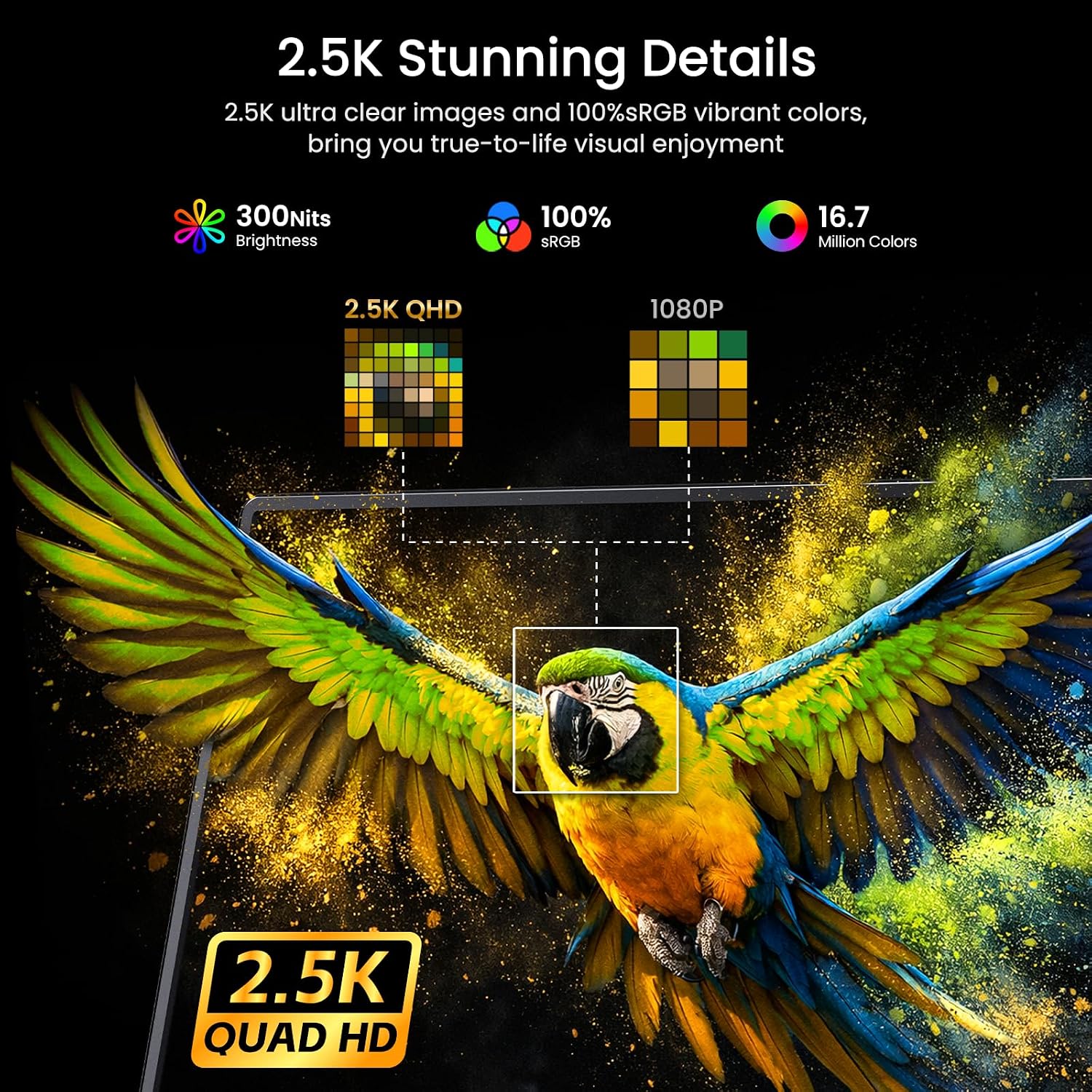 MONITOR VILVA GAMING 17.3' QHD 165HZ USB-C HDMI - 3