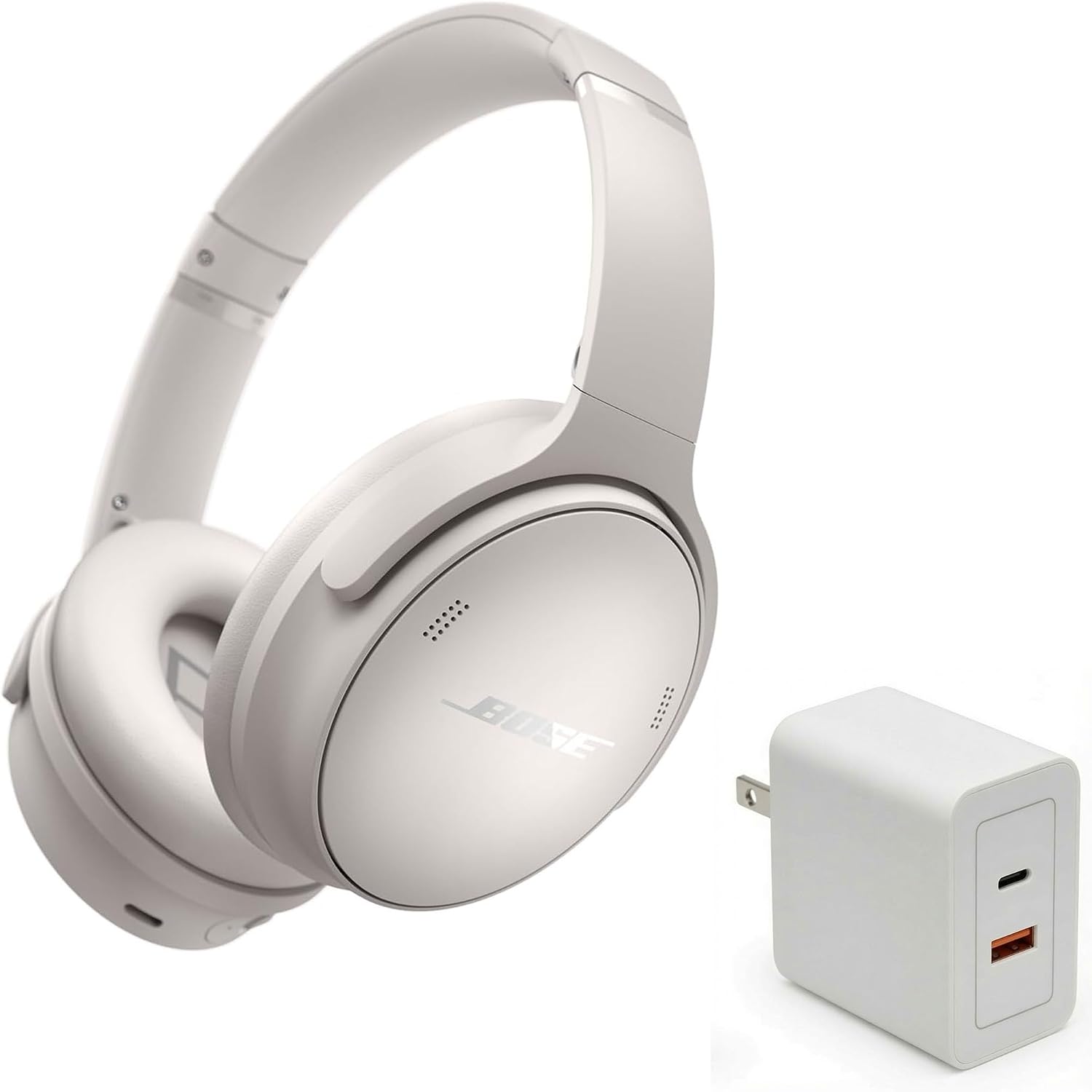 AUDÍFONOS BOSE QUIETCOMFORT WIRELESS BLUETOOTH OVER-EAR BLANCO HUMO CON CANCELACIÓN DE RUIDO Y MICRÓFONO - 1