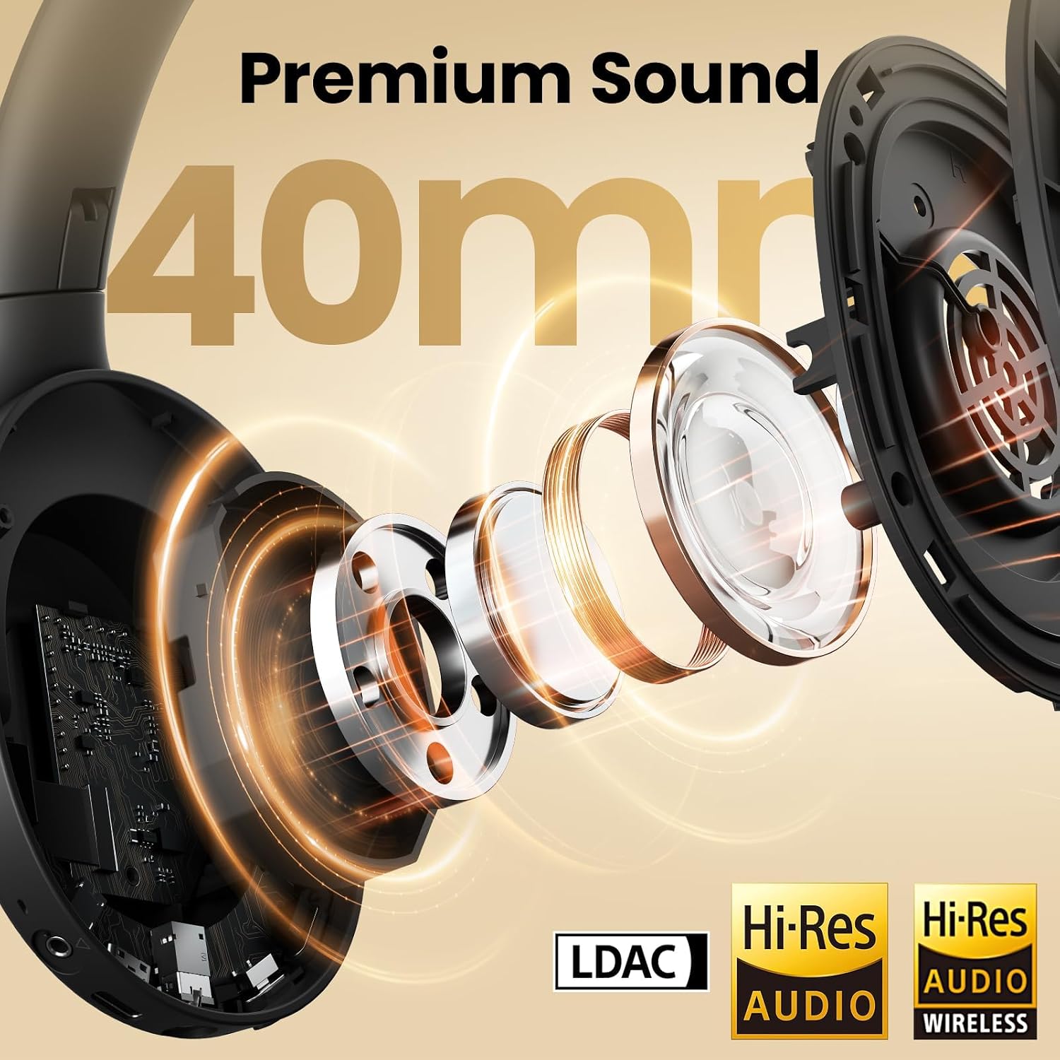 AUDÍFONOS INALÁMBRICOS HAYLOU S30 PRO ANC BLUETOOTH 5.4 NEGRO - 4