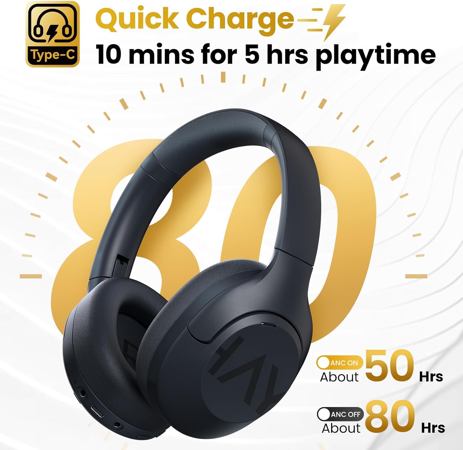AUDÍFONOS INALÁMBRICOS HAYLOU S30 PRO ANC BLUETOOTH 5.4 NEGRO - 5