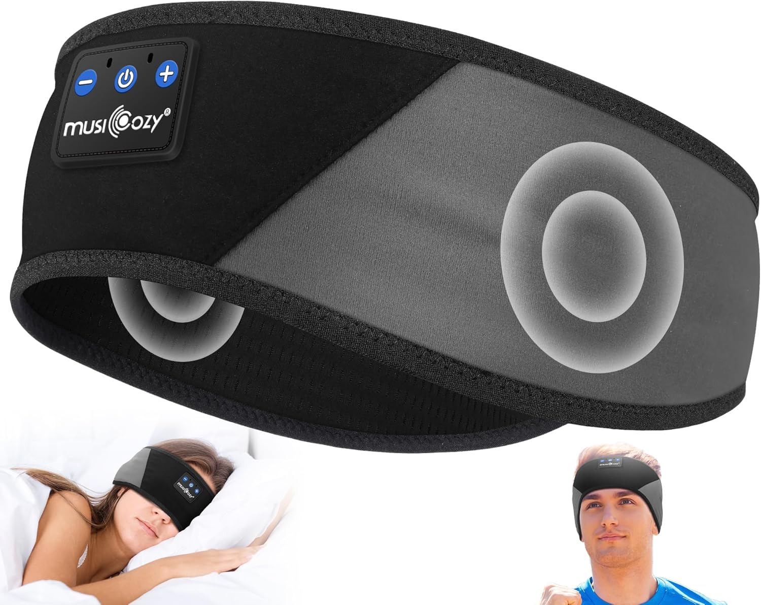AUDÍFONOS BLUETOOTH MUSICOZY SLEEP HEADPHONES BANDA DEPORTIVA INALÁMBRICA - 1