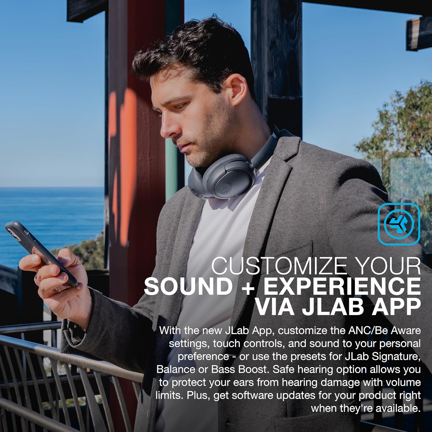 AUDÍFONOS JLAB JBUDS LUX ANC INALÁMBRICOS OVER-EAR GRAFITO - 5