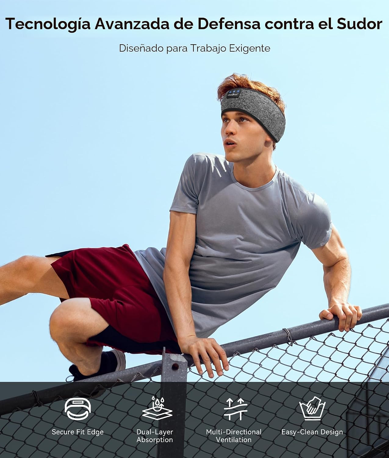 AUDÍFONOS BLUETOOTH MUSICOZY SLEEP HEADPHONES 5.4 BANDA DEPORTIVA INALÁMBRICA - 3